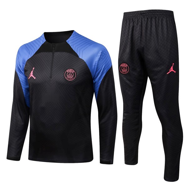 Trainings-Sweatshirt PSG 2023 Schwarz Blau